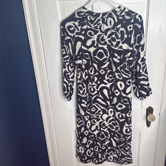 Zara Graphic Button-front Midi Dress W-994 Size XS - Picture 7 of 8